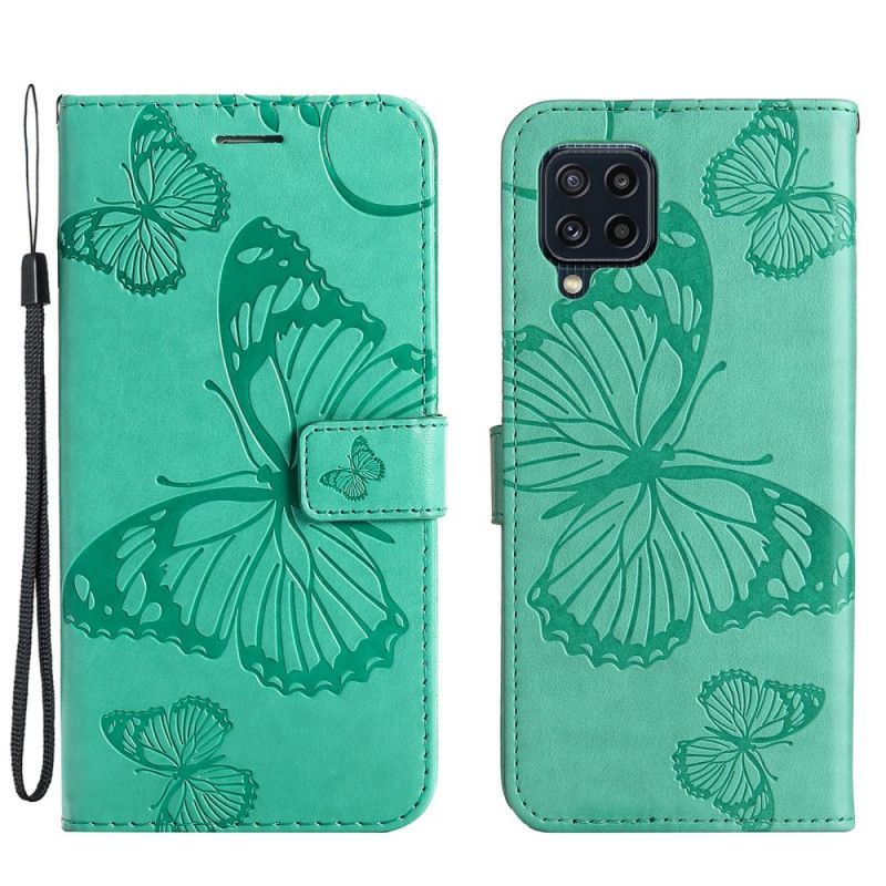 Peněženková Pouzdra Na Samsung Galaxy M32 Obří Tanga Motýlci
