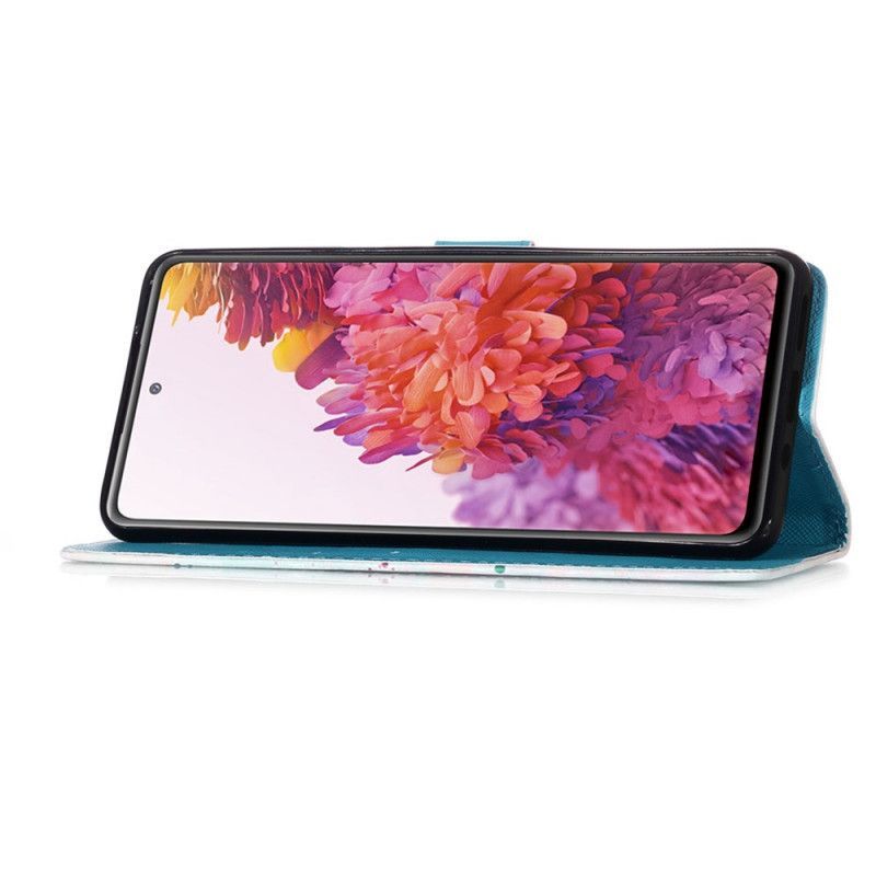 Peněženková Pouzdra Na Samsung Galaxy S20 Fe Zlatí Motýli