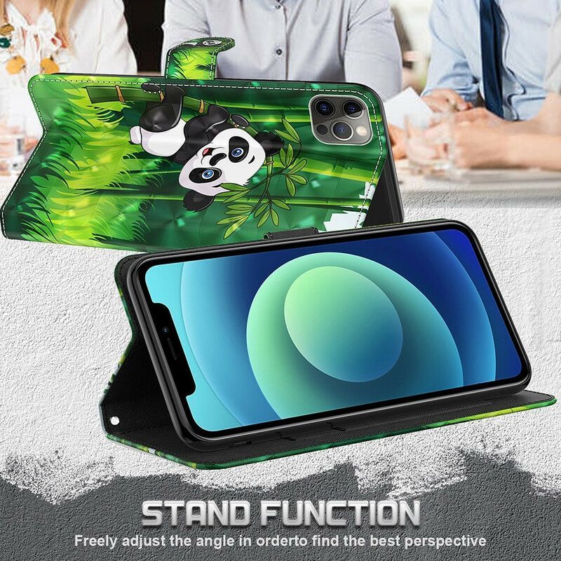 Peněženková Pouzdra Na Samsung Galaxy S21 Fe Panda A Bambus