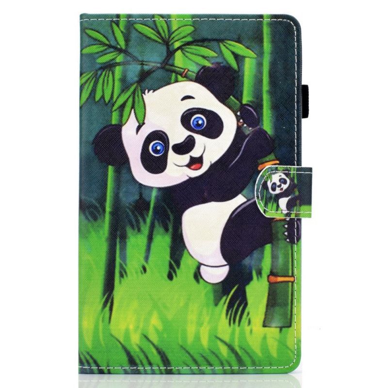 Peněženková Pouzdra Na Samsung Galaxy Tab A7 (2020) Panda