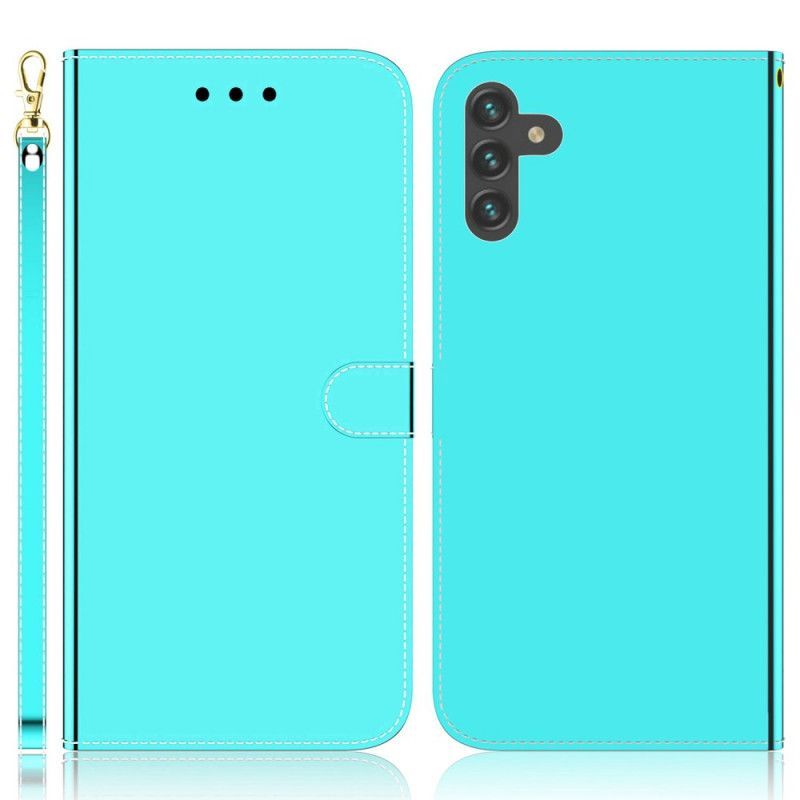 Peněženková Pouzdra Samsung Galaxy A13 5g Kryt Zrcátka Z Umělé Kůže