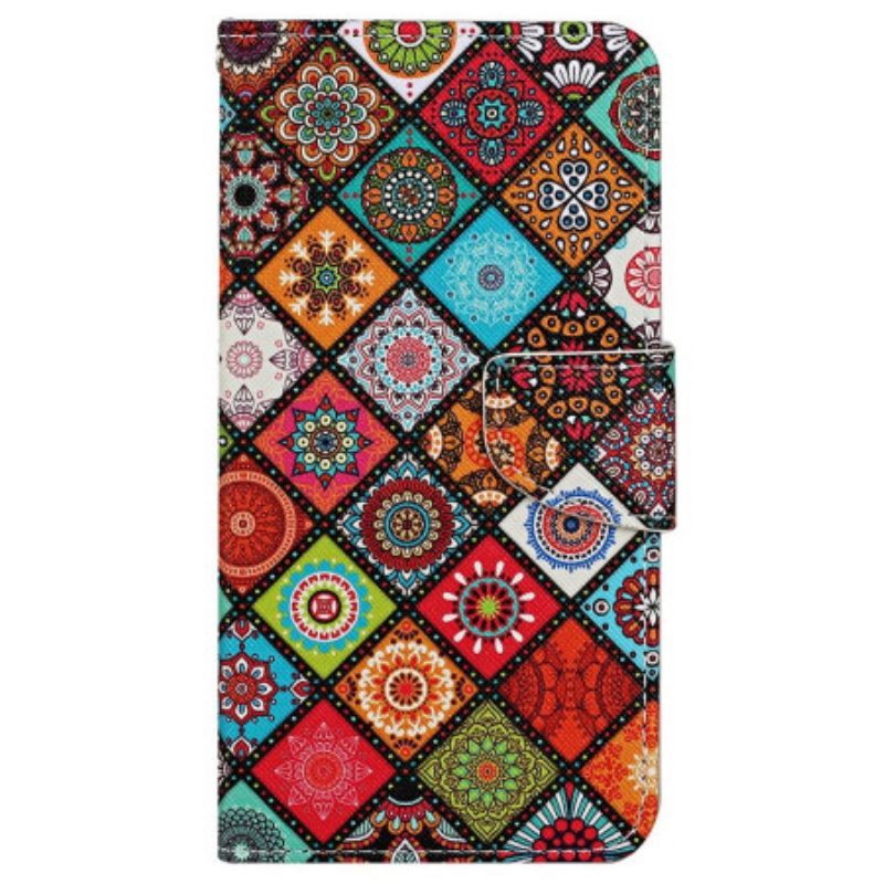 Peněženková Pouzdra Samsung Galaxy A15 5g Kryty Na Mobil Etnický Styl S Popruhem