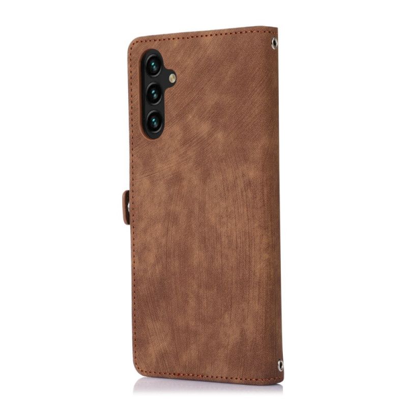 Peněženková Pouzdra Samsung Galaxy A15 Peněženka Na Mince S Popruhem A Popruhem Přes Rameno