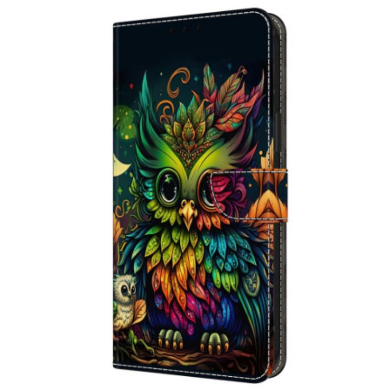 Peněženková Pouzdra Samsung Galaxy A16 5g Kryty Na Mobil Barevná Sova