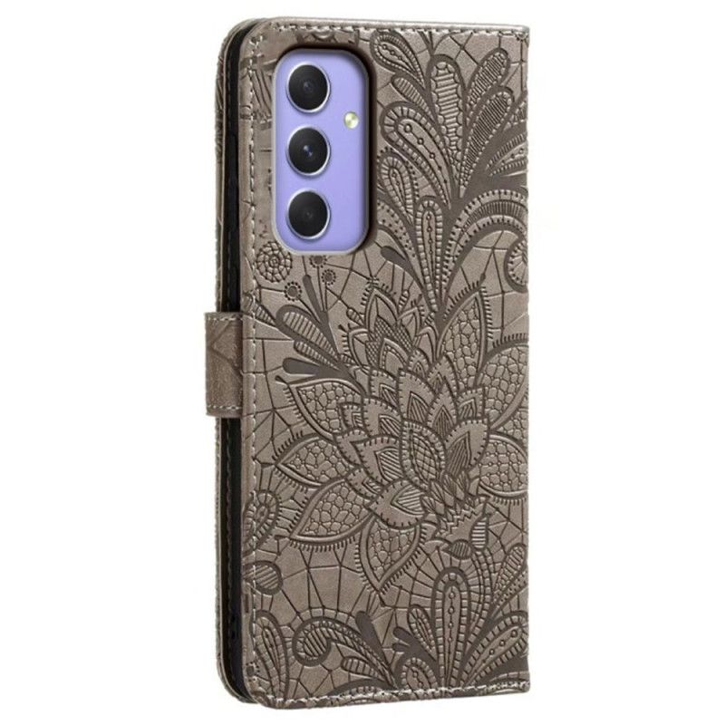 Peněženková Pouzdra Samsung Galaxy A16 5g Kryty Na Mobil Květinový Vzor A Popruh