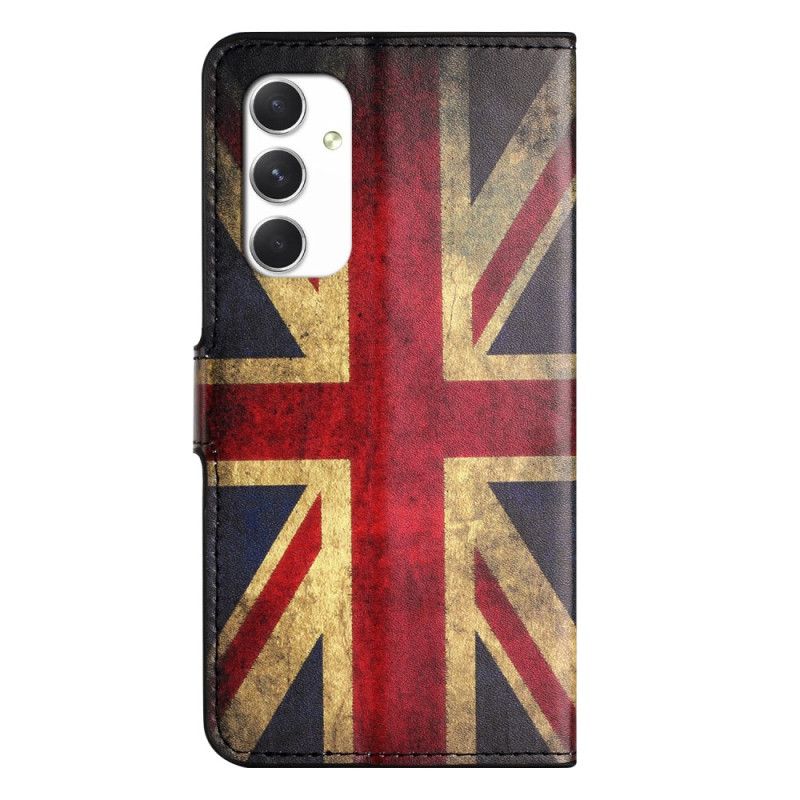 Peněženková Pouzdra Samsung Galaxy A16 5g Kryty Na Mobil Vintage Anglická Vlajka