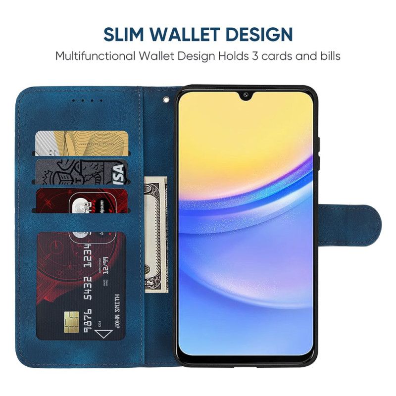 Peněženková Pouzdra Samsung Galaxy A16 5g Linie Se Semišovým Efektem