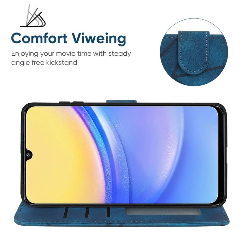 Peněženková Pouzdra Samsung Galaxy A16 5g Linie Se Semišovým Efektem