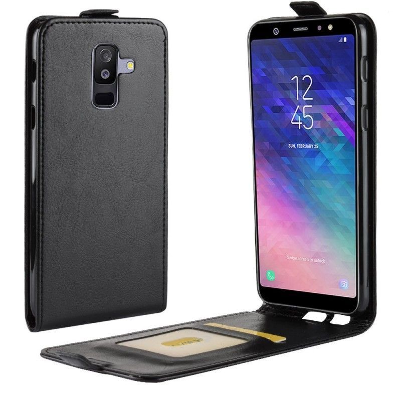 Peněženková Pouzdra Samsung Galaxy A6 Plus Efekt Skládací Kůže