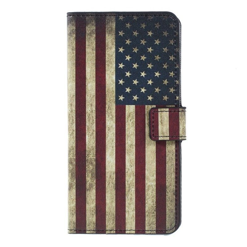 Peněženková Pouzdra Samsung Galaxy A7 Vlajka Usa