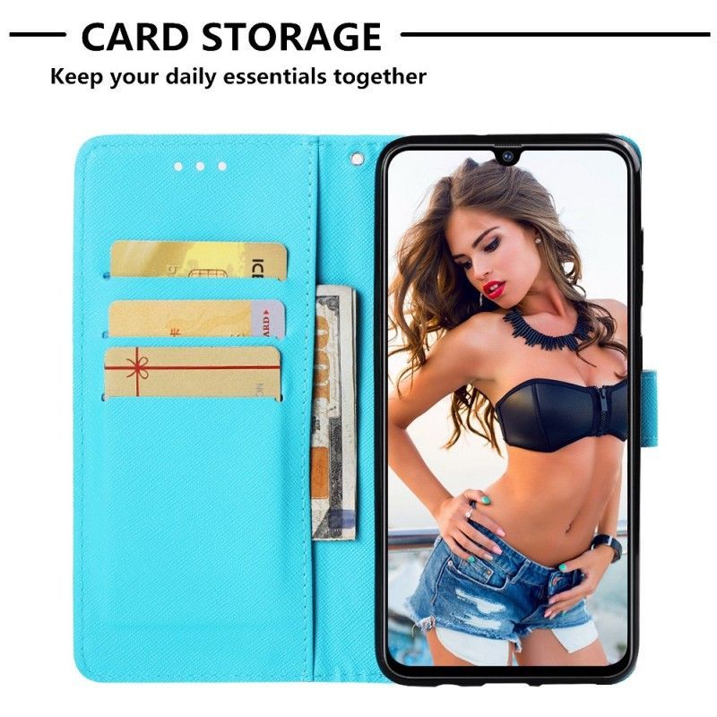 Peněženková Pouzdra Samsung Galaxy A70 Slečna Sova