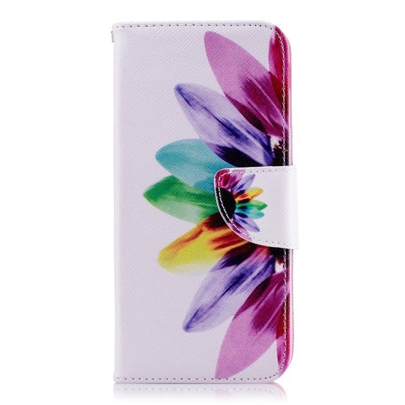 Peněženková Pouzdra Samsung Galaxy J6 Akvarelová Květina