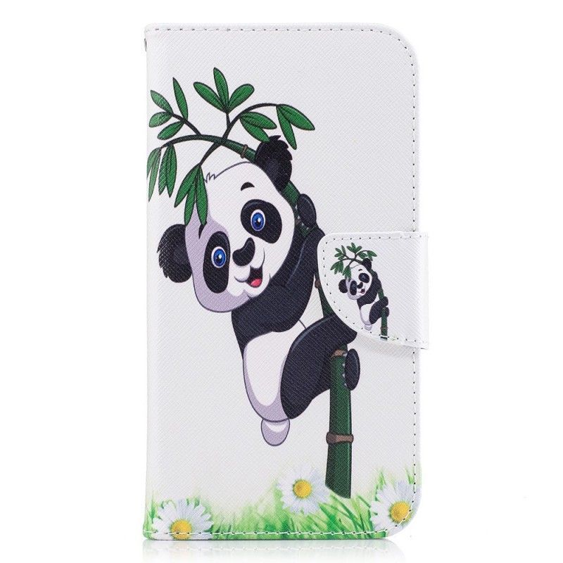 Peněženková Pouzdra Samsung Galaxy J7 2017 Panda Na Bambusu