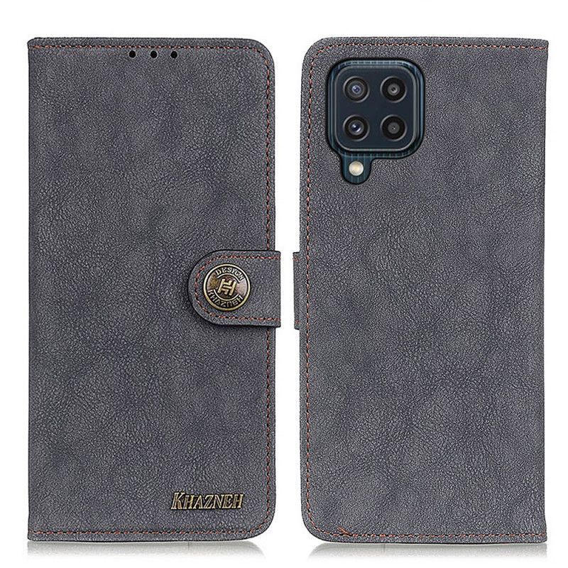 Peněženková Pouzdra Samsung Galaxy M32 Khazneh Retro Štípaná Kůže
