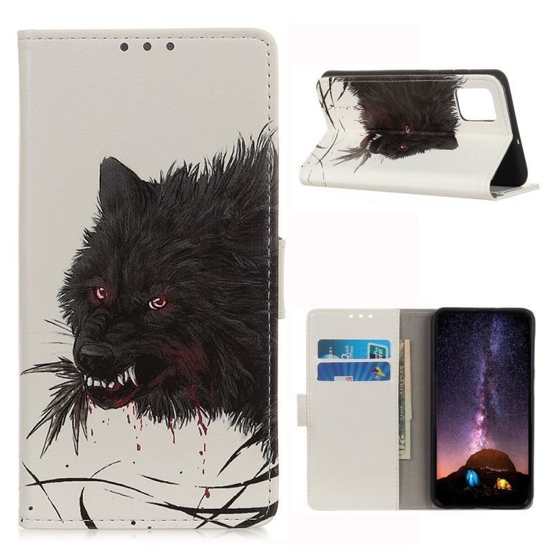 Peněženková Pouzdra Samsung Galaxy M51 Hladový Vlk