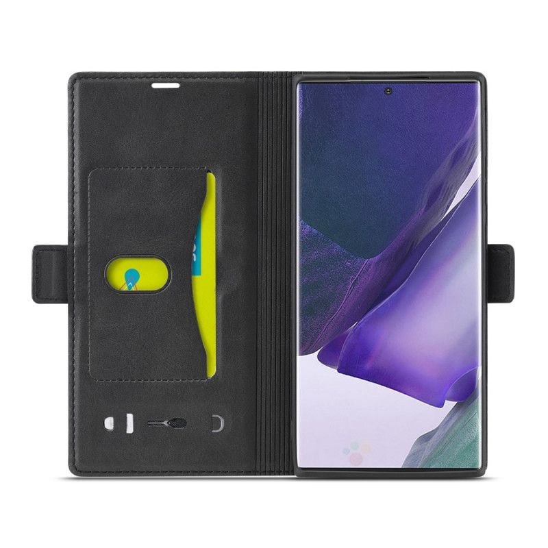 Peněženková Pouzdra Samsung Galaxy Note 20 Lc.imeeke Retro Kožený Efekt