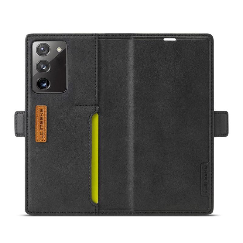 Peněženková Pouzdra Samsung Galaxy Note 20 Lc.imeeke Retro Kožený Efekt