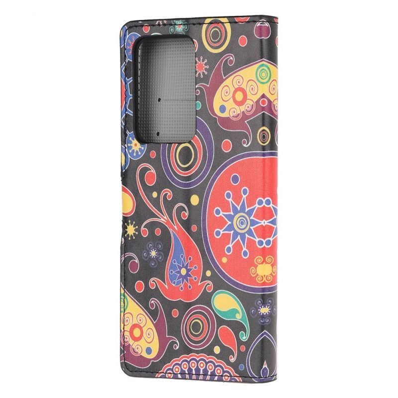 Peněženková Pouzdra Samsung Galaxy Note 20 Ultra Kresby Galaxie