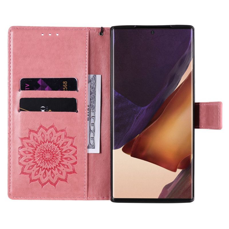 Peněženková Pouzdra Samsung Galaxy Note 20 Ultra Slunečnice