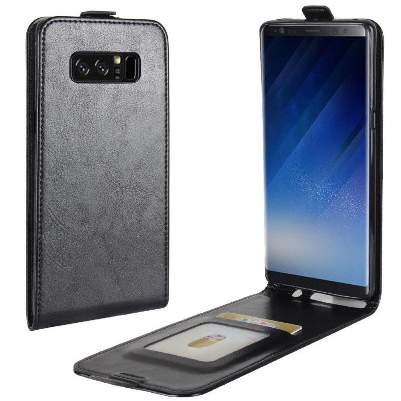 Peněženková Pouzdra Samsung Galaxy Note 8 Efekt Skládací Kůže