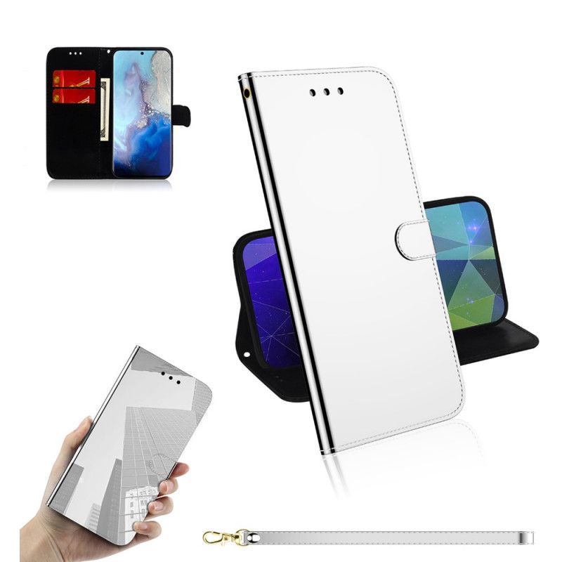 Peněženková Pouzdra Samsung Galaxy S20 Kryt Zrcátka Z Umělé Kůže