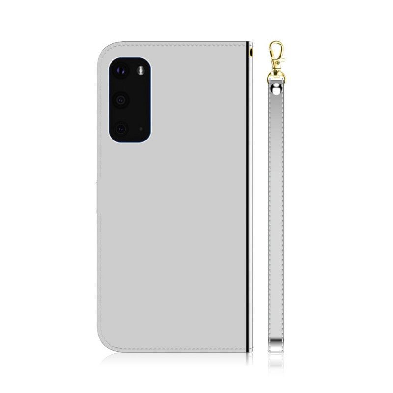 Peněženková Pouzdra Samsung Galaxy S20 Kryt Zrcátka Z Umělé Kůže