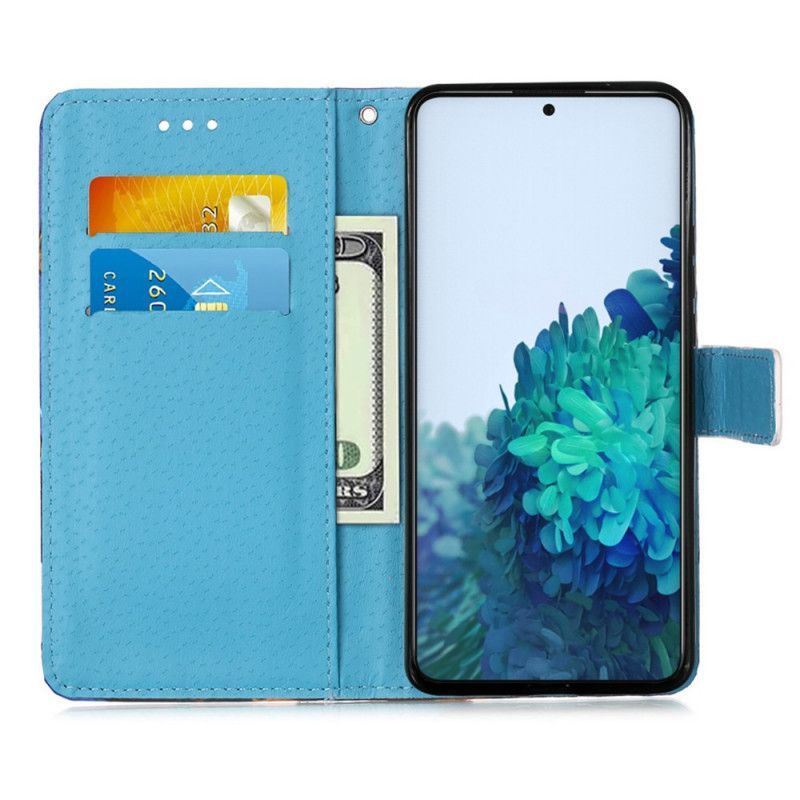 Peněženková Pouzdra Samsung Galaxy S21 Plus 5g Eiffelova Věž Motýlkový Popruh
