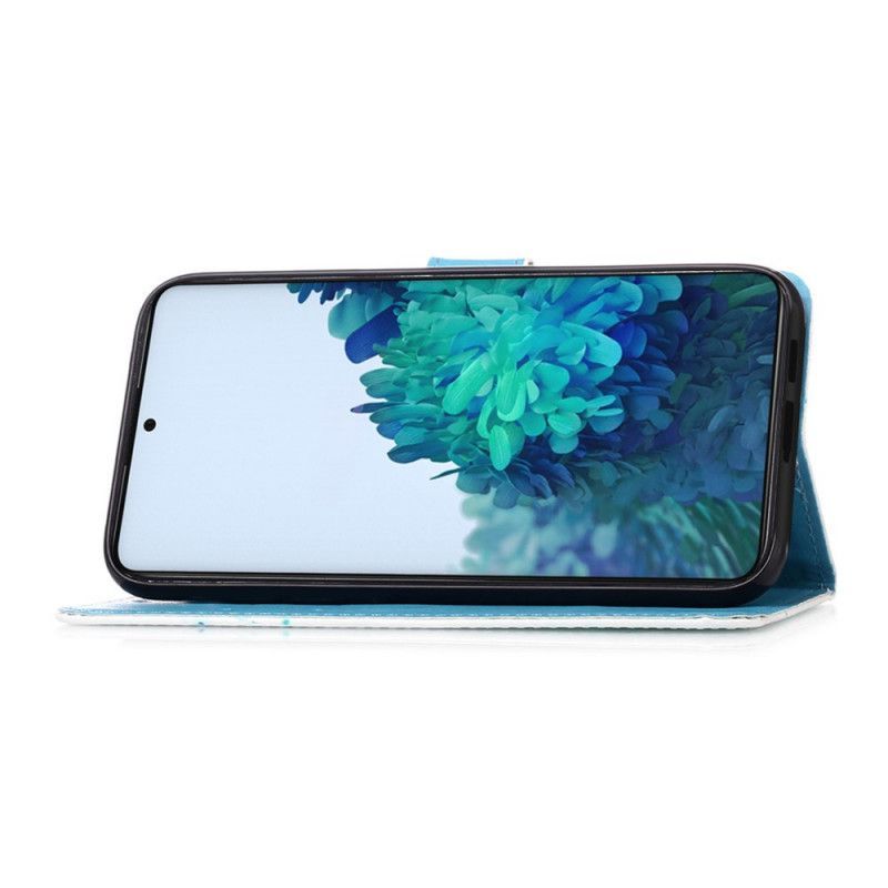 Peněženková Pouzdra Samsung Galaxy S21 Plus 5g Eiffelova Věž Motýlkový Popruh