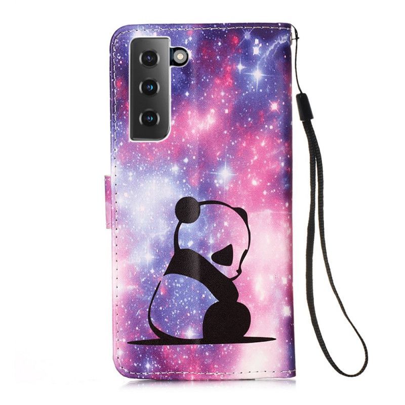 Peněženková Pouzdra Samsung Galaxy S21 Plus 5g Pandí Galaxie