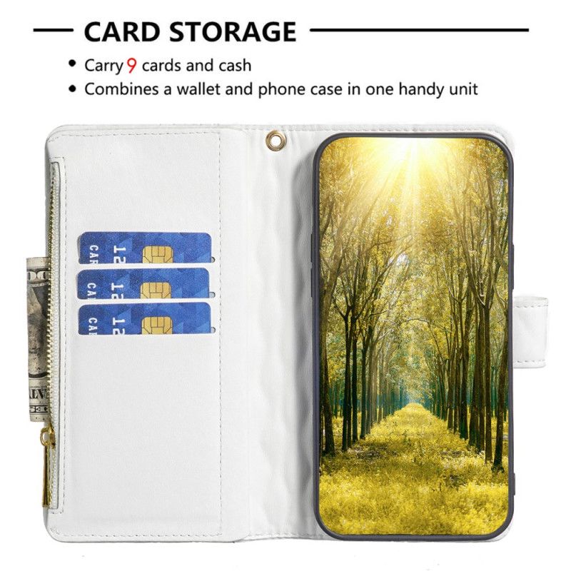 Peněženková Pouzdra Samsung Galaxy S24 Fe Kryty Na Mobil Binfen Color Prošívaná Peněženka