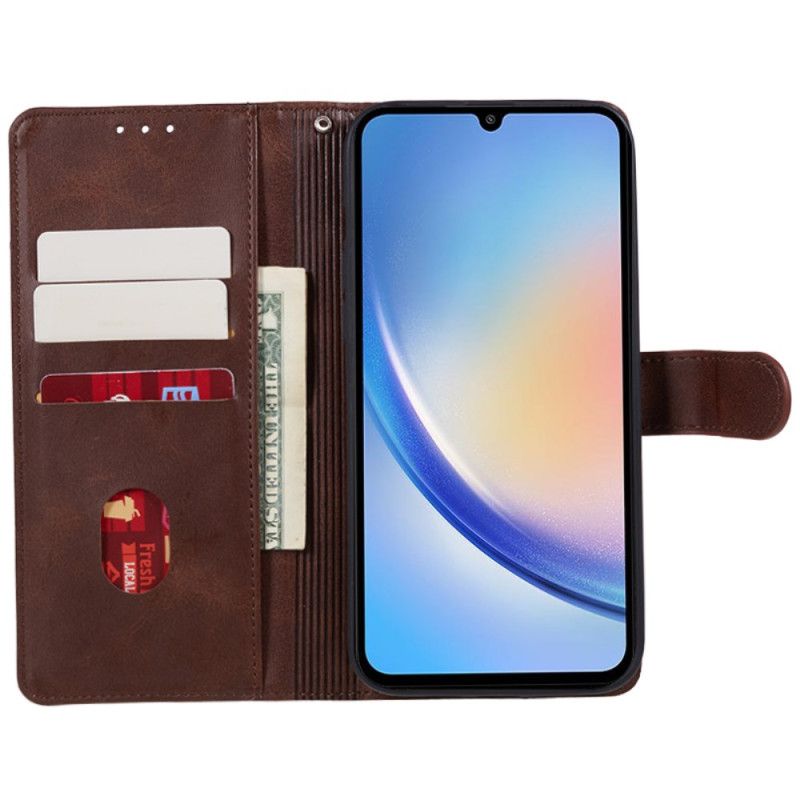 Peněženková Pouzdra Samsung Galaxy S24 Fe Kryty Na Mobil Imitace Kůže