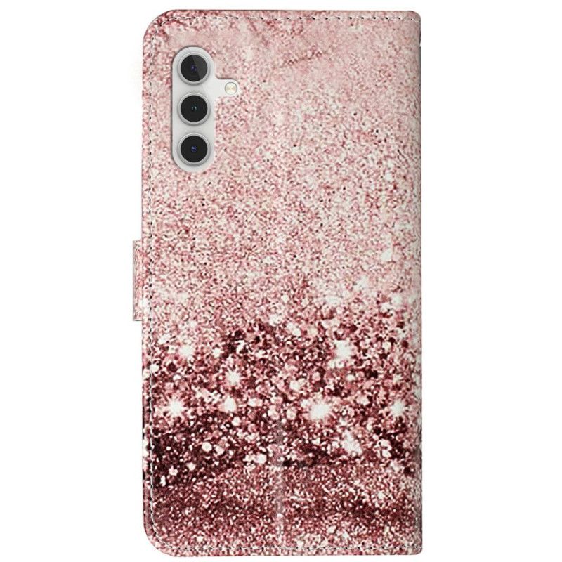 Peněženková Pouzdra Samsung Galaxy S24 Fe Mramor Z Růžového Zlata