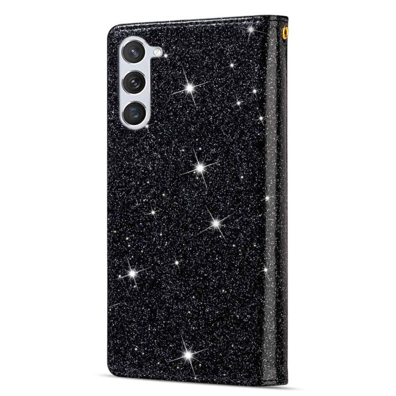 Peněženková Pouzdra Samsung Galaxy S24 Plus 5g Kryty Na Mobil Páskové Flitry