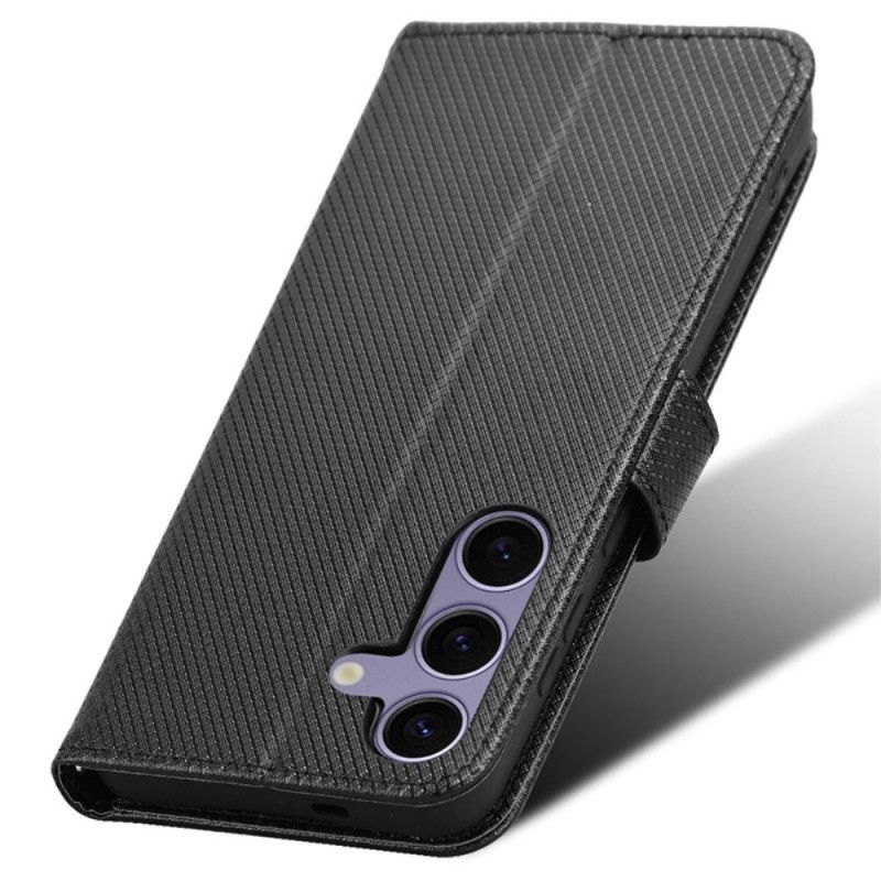 Peněženková Pouzdra Samsung Galaxy S24 Plus 5g Kryty Na Mobil Tečkovaný Řemínek