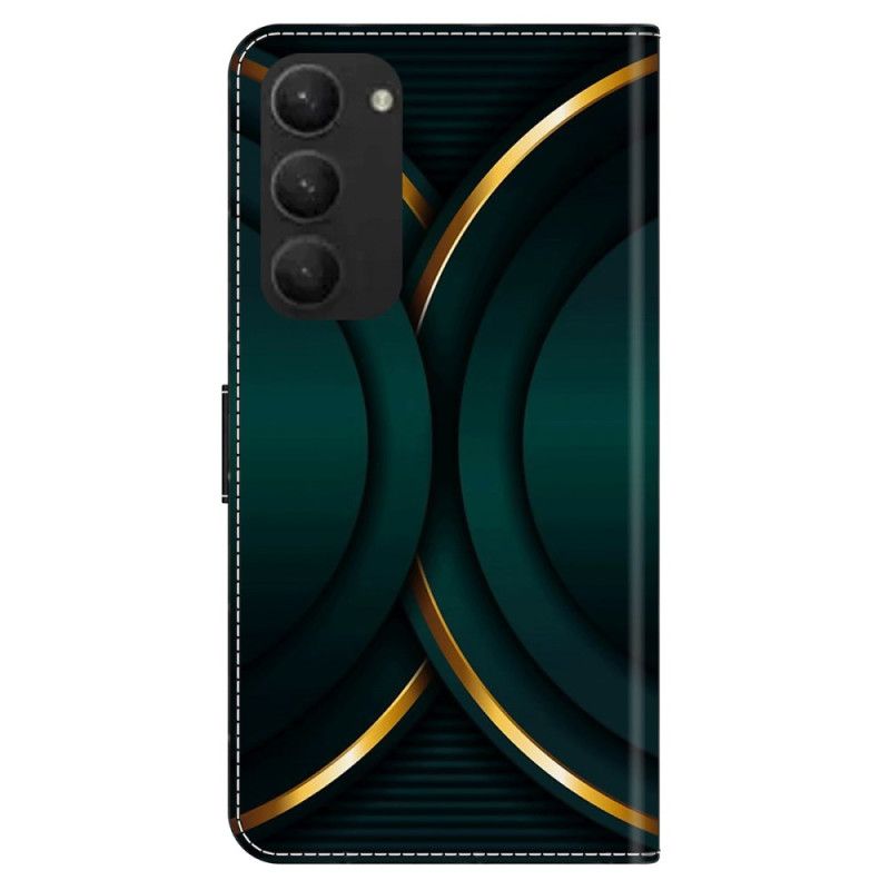 Peněženková Pouzdra Samsung Galaxy S24 Plus 5g Kryty Na Mobil Zlatý Obrys