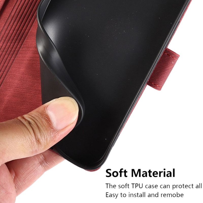 Peněženková Pouzdra Samsung Galaxy S24 Plus 5g Orchideje A Motýli S Popruhem