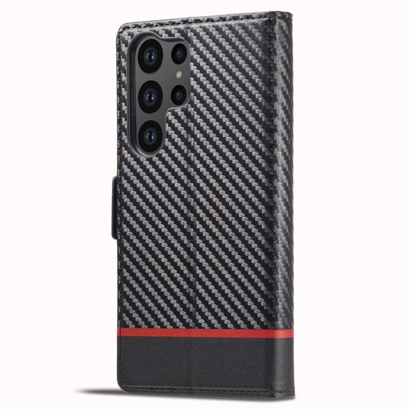 Peněženková Pouzdra Samsung Galaxy S24 Ultra 5g Kryty Na Mobil Uhlíkové Vlákno Lc.imeeke