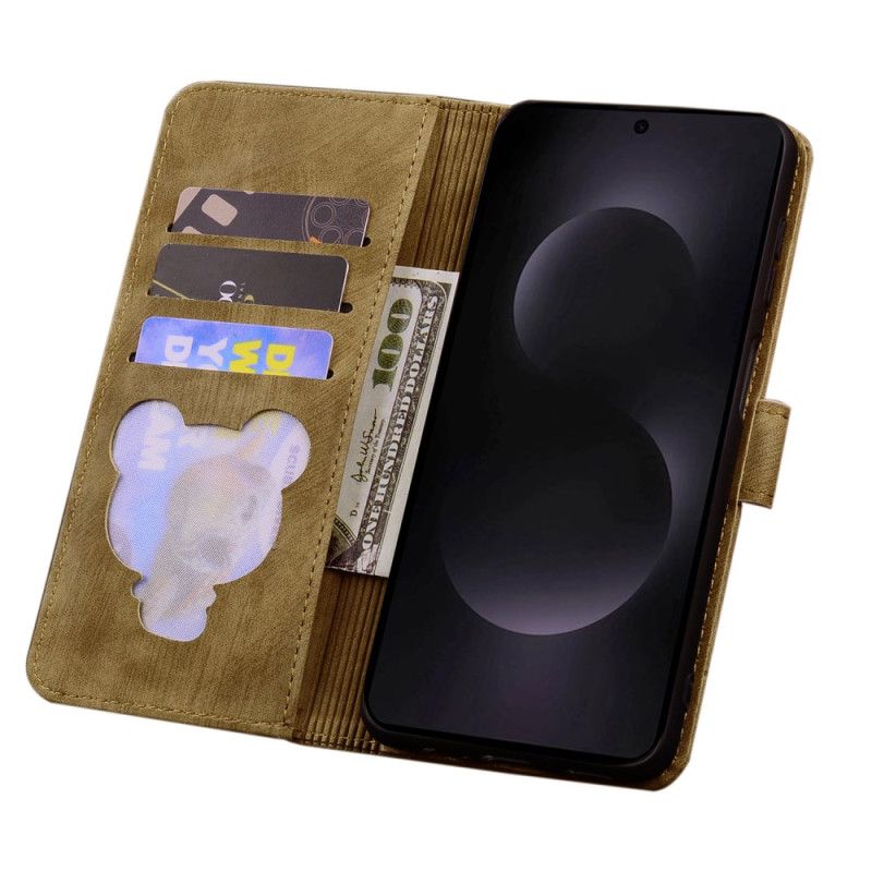Peněženková Pouzdra Samsung Galaxy S25 5g Edge Kočičí Scéna