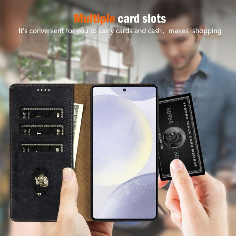 Peněženková Pouzdra Samsung Galaxy S25 5g Edge Kryty Na Mobil N.bekus Vintage Styl