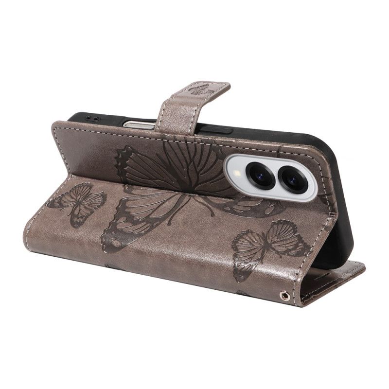 Peněženková Pouzdra Samsung Galaxy S25 5g Edge Kryty Na Mobil Vzor Obřího Motýla