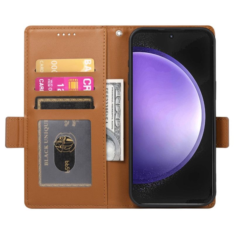 Peněženková Pouzdra Samsung Galaxy S25 Fe Kryty Na Mobil 3 Přihrádky Na Karty