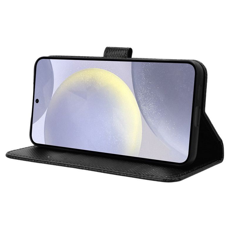 Peněženková Pouzdra Samsung Galaxy S25 Fe Kryty Na Mobil Diamantová Textura