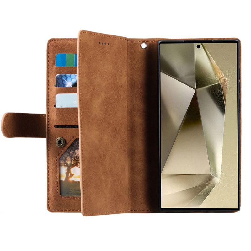 Peněženková Pouzdra Samsung Galaxy S25 Ultra 5g Kryty Na Mobil Peněženka Na Zip