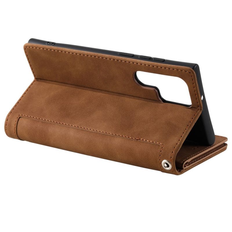 Peněženková Pouzdra Samsung Galaxy S25 Ultra 5g Kryty Na Mobil Peněženka Na Zip