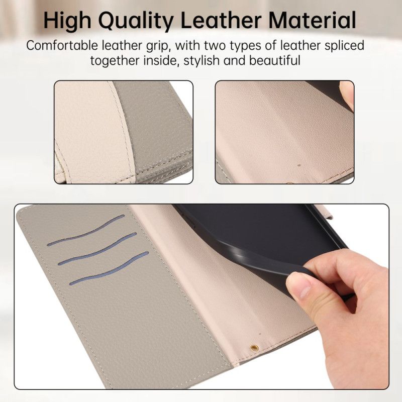 Peněženková Pouzdra Samsung Galaxy S26 Kryty Na Mobil Dvoubarevná Peněženka Na Zip