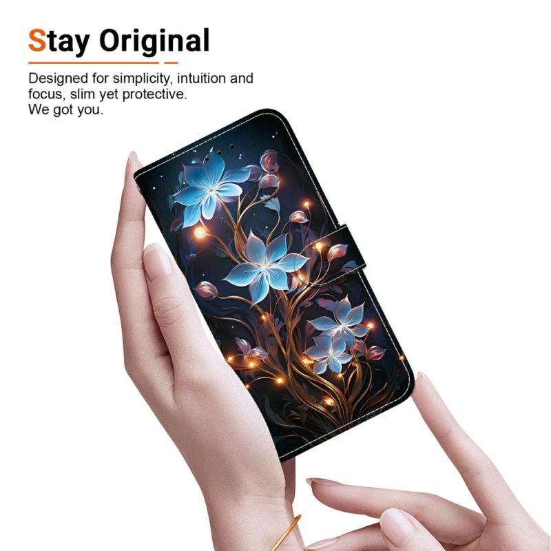 Peněženková Pouzdra Samsung Galaxy S26 Malé Květinové Lucerny