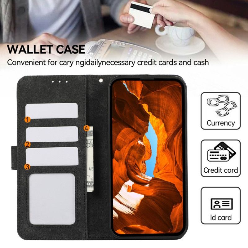 Peněženková Pouzdra Samsung Galaxy S26 Plus Kryty Na Mobil Dvoubarevný Rfid Abeel