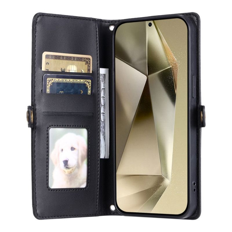 Peněženková Pouzdra Samsung Galaxy S26 Plus Kryty Na Mobil Přední Kapsa