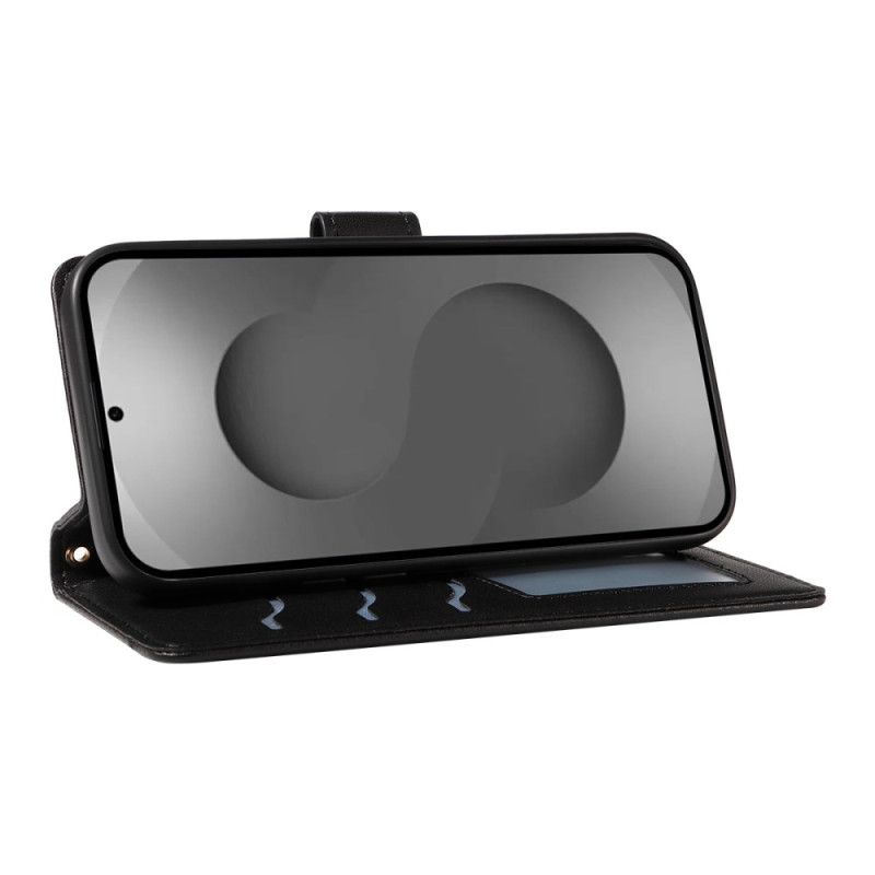 Peněženková Pouzdra Samsung Galaxy S26 Ultra Prošívané S Popruhem A Ramenním Popruhem