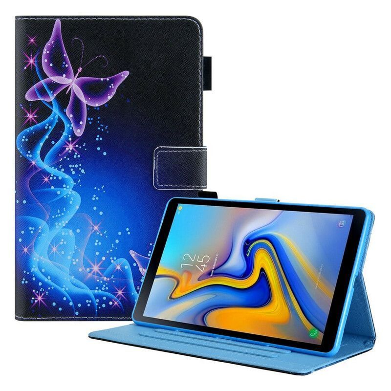 Peněženková Pouzdra Samsung Galaxy Tab A7 Lite Barevní Motýli